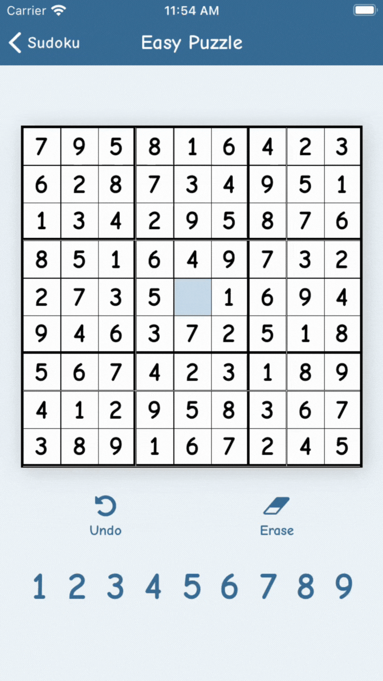 Sudoku Confetti Example